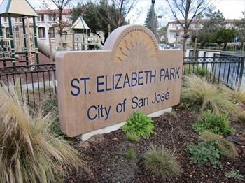 a sign for st in the city
